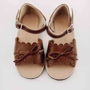 Humble Soles Amelia Brown Leather Sandals